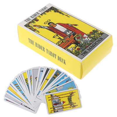 Hot Sell Rider Waite Tarot Card Divination Personal Use Tarot Deck Full English Spanish Version Oracles Deck for Girl Board Game by Smarsty
