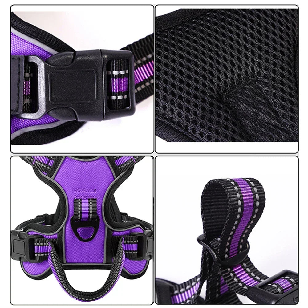 Adjustable Reflective Dog Harness for Comfort and Safety - Smarsty