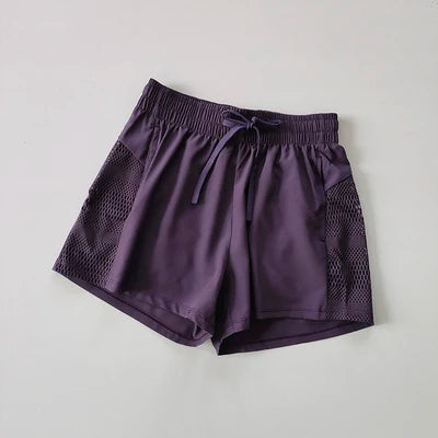 Women's Yoga Shorts High Waist Sport Fitness 2 in 1 Workout Shorts Running Pants Sports Shorts Casual Gym Quick Drying Shorts - Smarsty