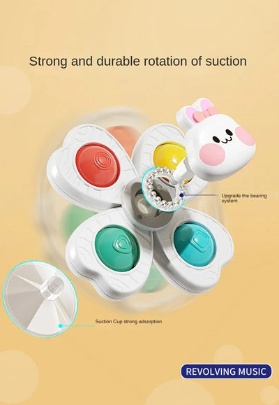 Baby Sucker Spinning Toys Children Bath Montessori Education Rotating 3 Years Bathroom Toys for Toddler Infant Toys for Baby - Smarsty
