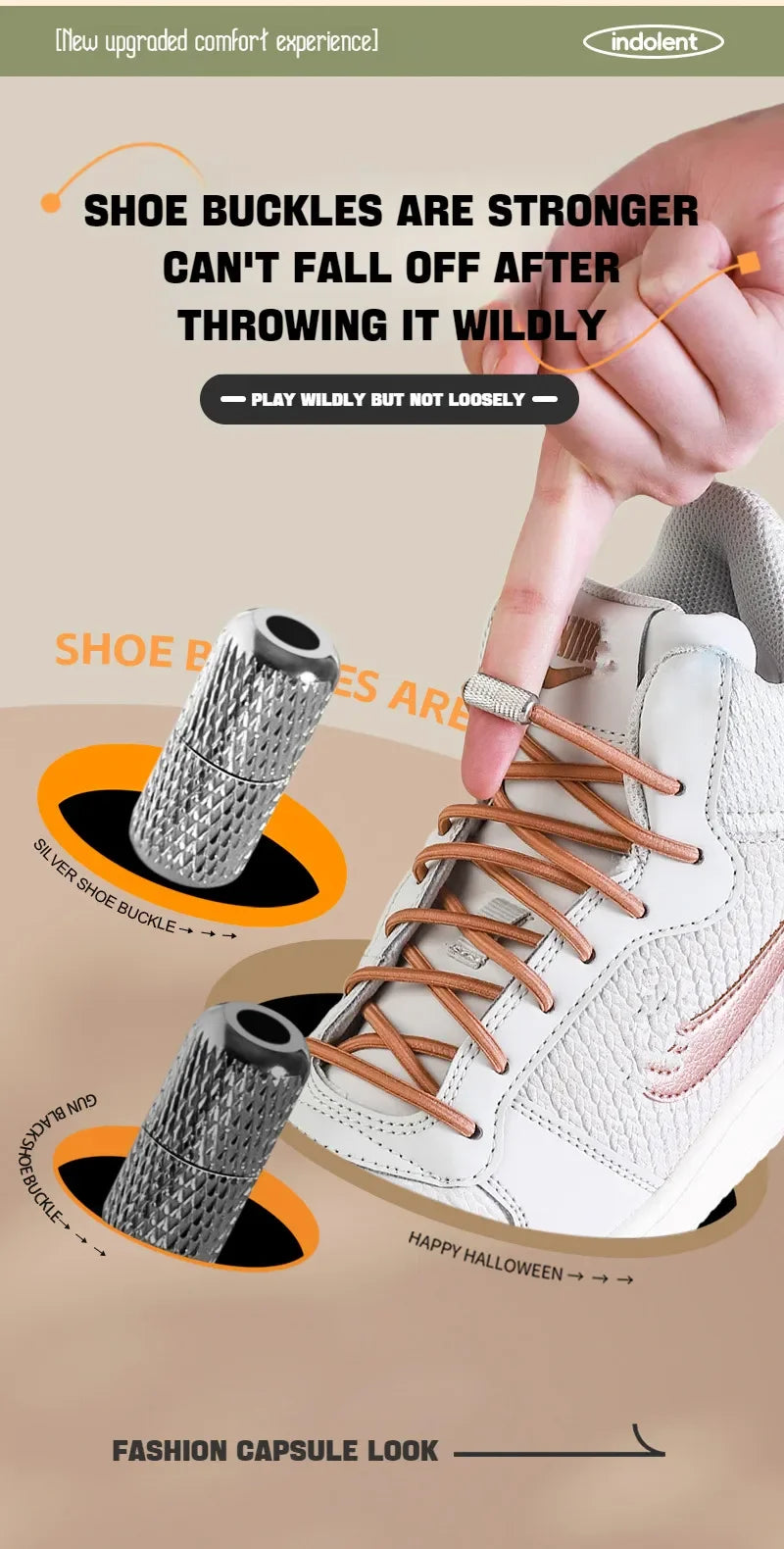 New Elastic Laces Sneakers Tennis Round Shoe laces Without ties Kids Adult No Tie Shoelace Rubber Bands Shoe Accessories - Smarsty