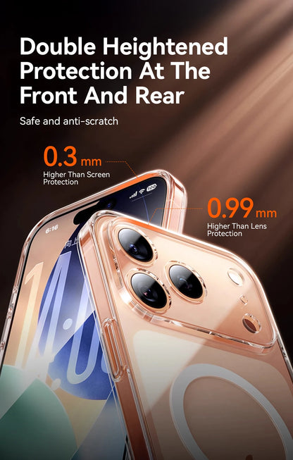 Magnetic Clear iPhone 17, 17 Pro and Pro Max Case Anti Yellowing - Smarsty