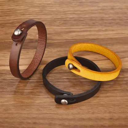 Vintage Genuine Leather Wrap Bracelet Durable Punk Wristband - Smarsty