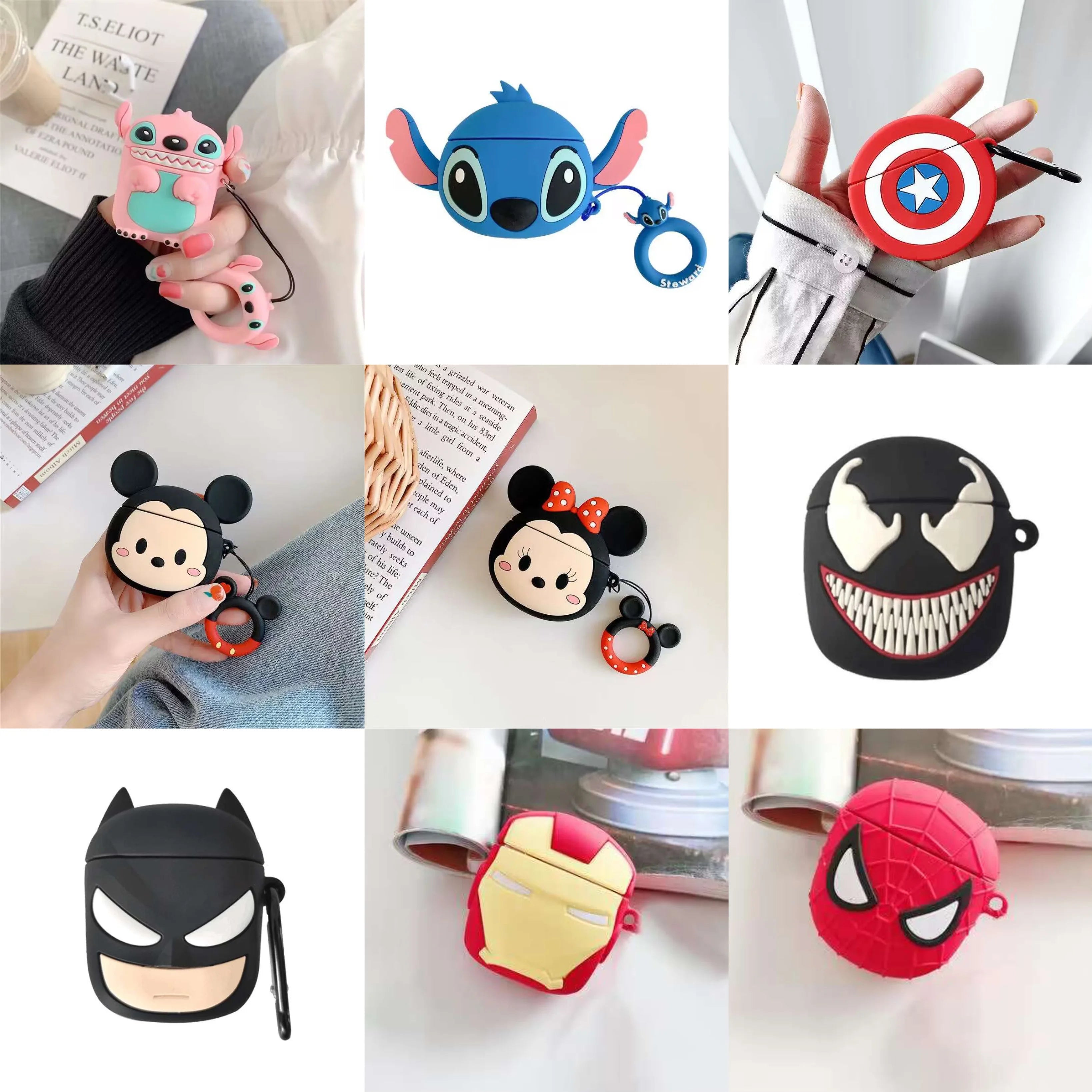 3D Cartoon Silicone Case for AirPods Pro2 Protection - Smarsty