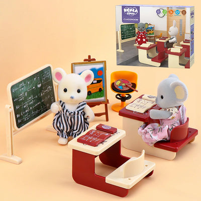 1:12 Dollhouse Koala Miniature Simulation Classroom Scene Accessories Drawing Tool Miniature Furniture Girl Birthday Gift Toys by Smarsty