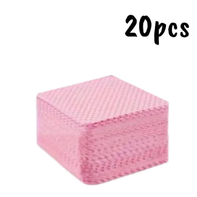 20/600pcs Lint-Free Nail Wipes Gel Cleansing Tissues Aluminum-Free Nail Polish Remover Pads for NaiArt Beauty Cleaning Care Tool - Smarsty
