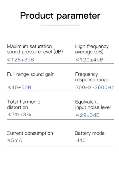 Rechargeable Portable Hearing Aid with Low Noise Amplification - Smarsty