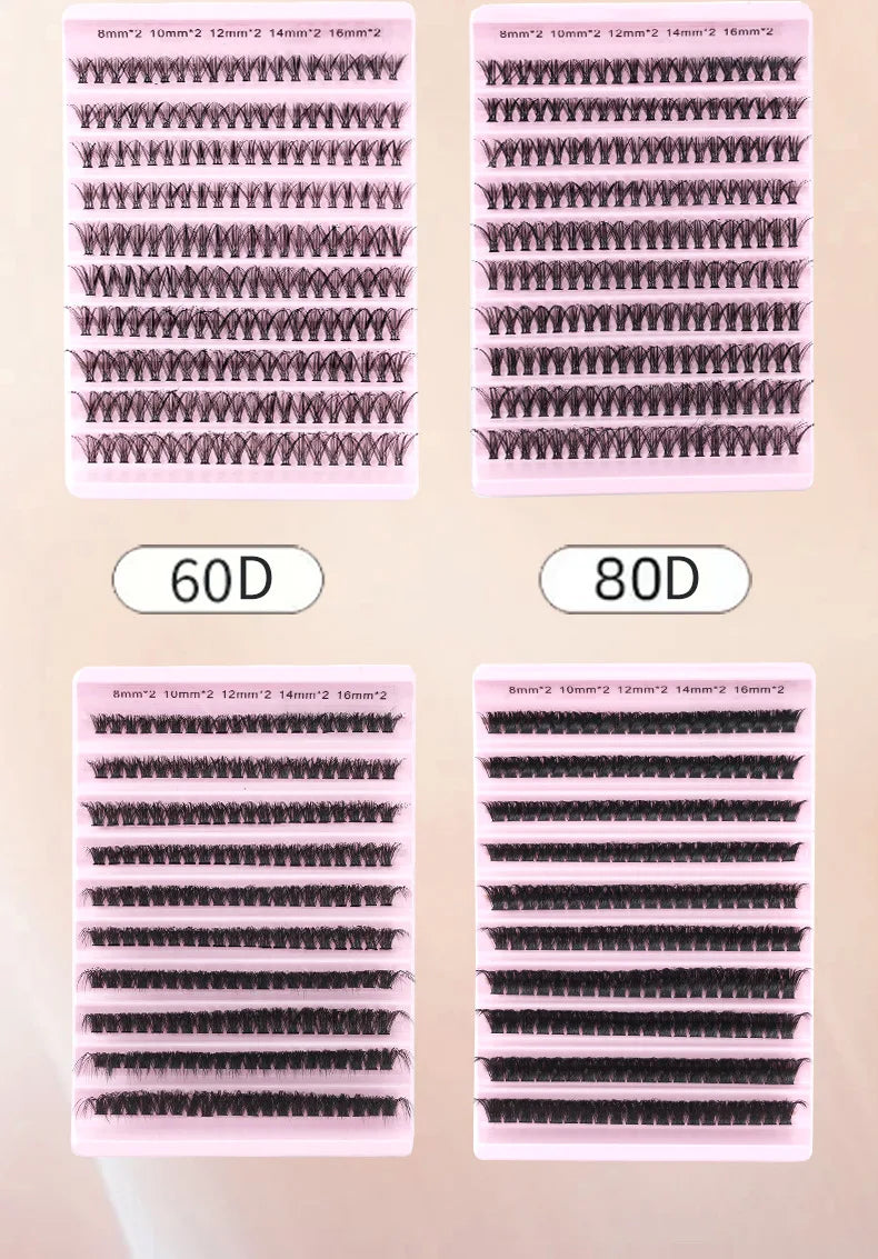 MIAOJIE DIY Eyelash Set with 200 Individual Lashes - Smarsty