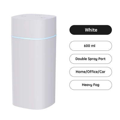 USB Essential Oil Humidifier with Double Spray Mist - Smarsty
