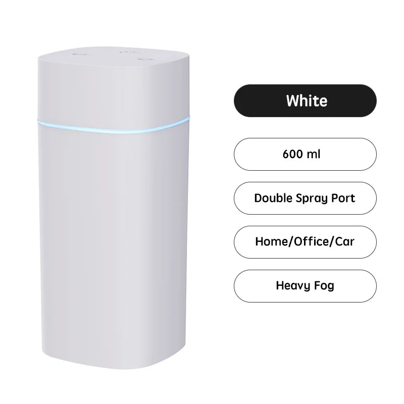 USB Essential Oil Humidifier with Double Spray Mist - Smarsty