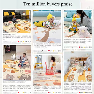 5 sizes to choose Baby Crawling Play Mats Non-toxic High-quality EPE Baby Activity Gym Carpet Baby Game Children's Safety Rug by Smarsty