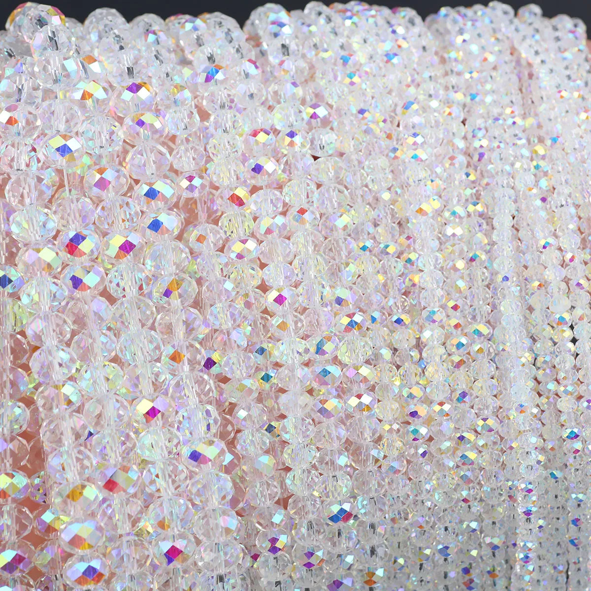 Austrian Crystal Beads Transparent AB Finish Various Sizes - Smarsty