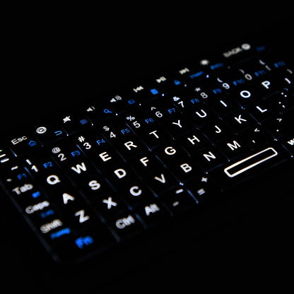 Mini Bluetooth Keyboard With Backlit IR Touchpad For TV
