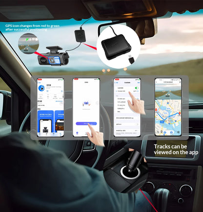 4K Dash Cam Night Vision With GPS Parking And WiFi - Smarsty
