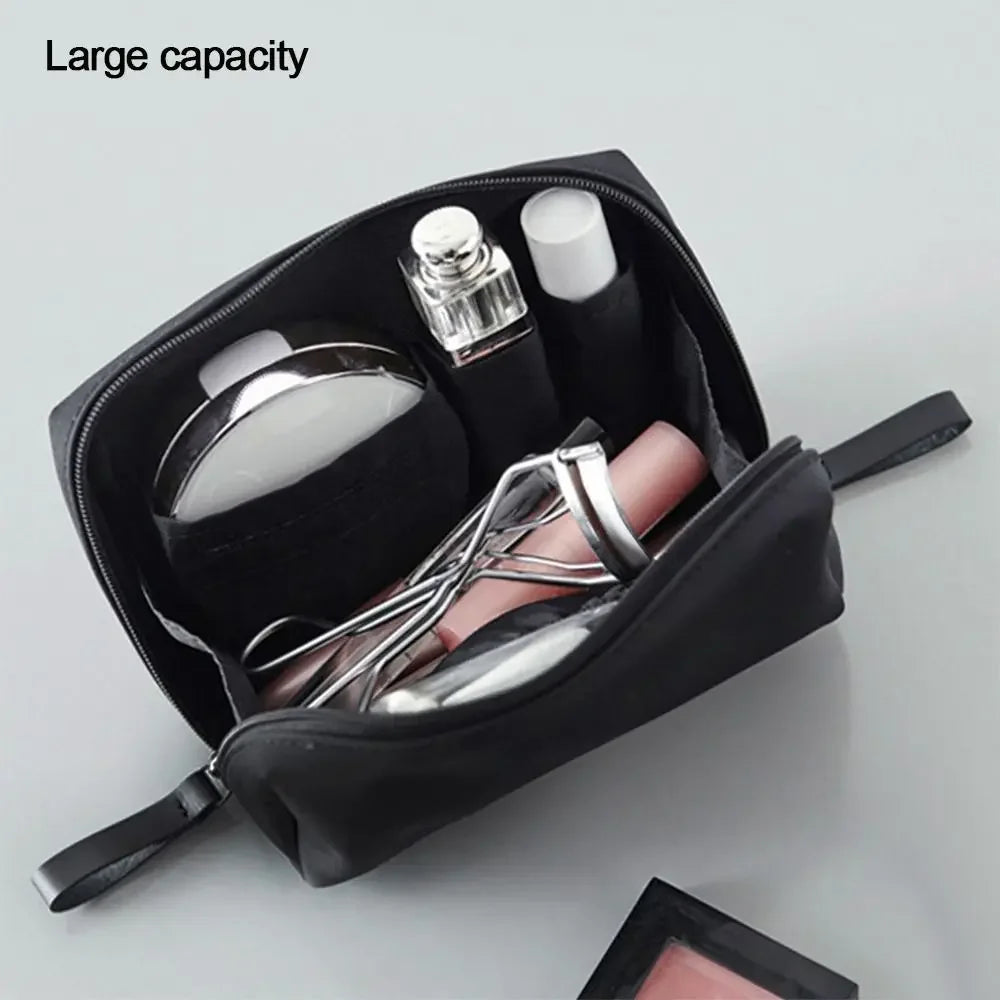 Portable Cosmetic Bag With Coin Pouch And Organizer - Smarsty