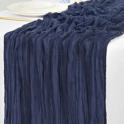 Pink Cheesecloth Table Runner for Romantic Weddings - Smarsty