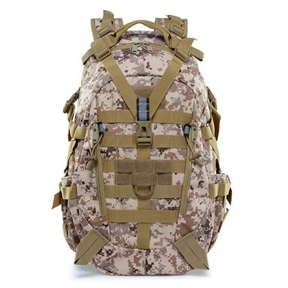 40L Tactical Backpack for Men Camping Hiking Backpacks Reflective Outdoor Travel Bags Survival Molle Climbing Rucksack Bag - Smarsty