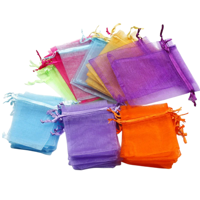 Multicolor Organza Bags for Jewelry Packaging 50 Pieces - Smarsty