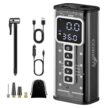 Portable Tire Inflator Air Compressor 6000mAh Battery - Smarsty