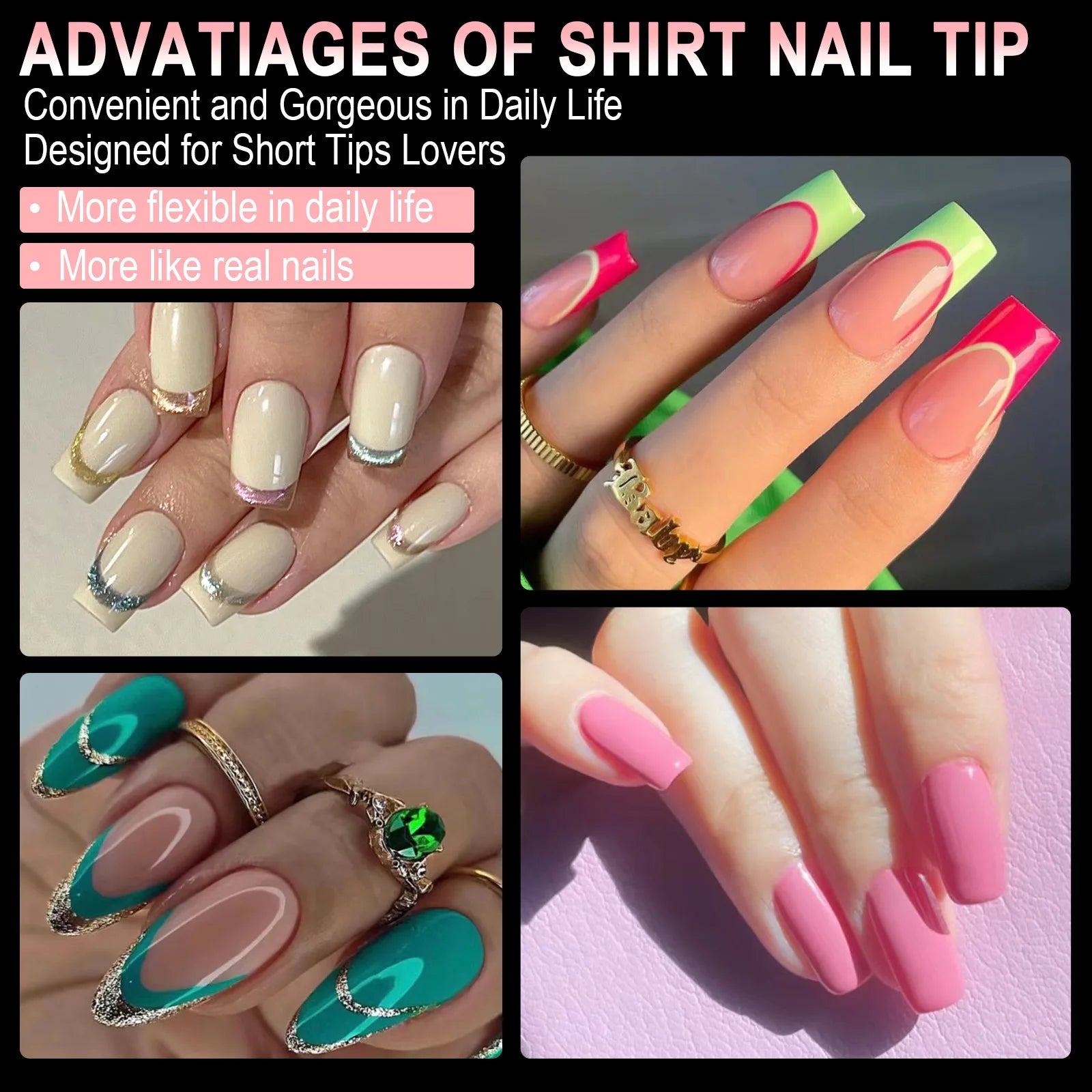 600Pcs Full Cover Press On Nail Tips Set - Smarsty