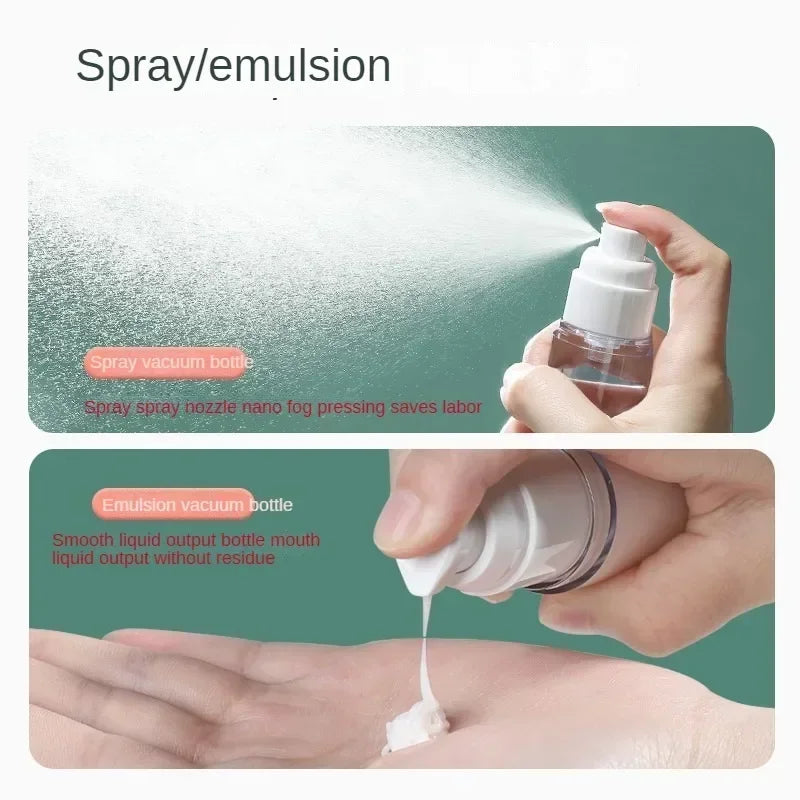 Clear Airless Cosmetic Cream Pump Bottle Travel Size Dispenser - Smarsty