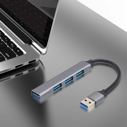 4-Port USB 3.0 Hub Adapter 5Gbps USB Data Hub USB C To USB Hub Multiple USB 3.0 Hub USB Port Expander for Laptop and PC