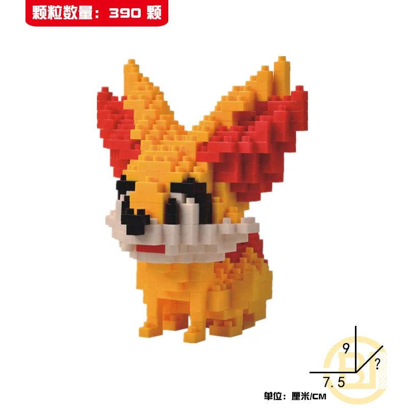 DIY Pokemon Blocks Small Cartoon Mini Building Block Pikachu Charizard Eevee Mewtwo Anime Assemble Action Model Dolls Toys by Smarsty