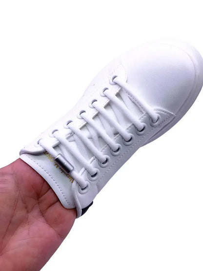 1Pair Elastic Lazy Shoelaces No Tie Shoe Laces Sneakers Flats Shoelaces for Kids Adult Quick Shoelace Fit All Shoes Freeshipping