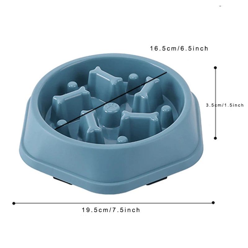Slow Feeder Dog Bowl for Healthy Eating - Smarsty