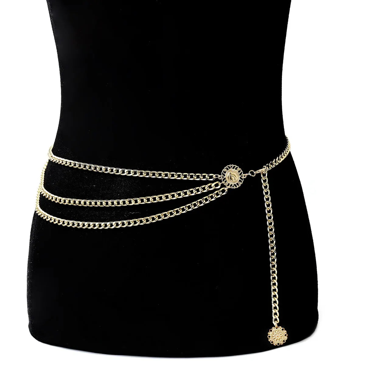 Boho Sunflower Coin Tassel Waist Chain Jewelry - Smarsty