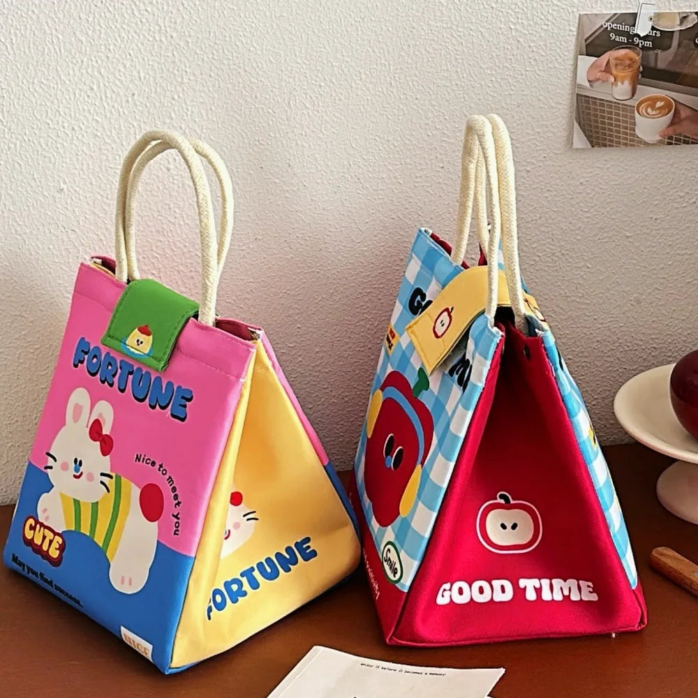 Cute Insulated Bento Bag Large Capacity Office Tote - Smarsty