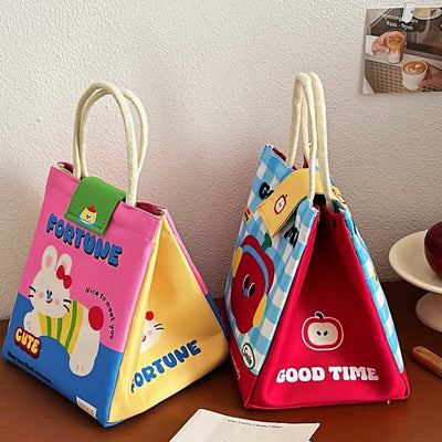 Cute Insulated Bento Bag Large Capacity Office Tote - Smarsty