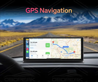 4K Car Dash Cam With Wireless CarPlay And GPS Navigation - Smarsty