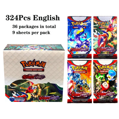324pcs Pokemon TCG: Sword & Shield-Fusion Strike Booster Display Box (36 Packs) Board Game Card DESTINED RIVALS Stellar Crown - Smarsty