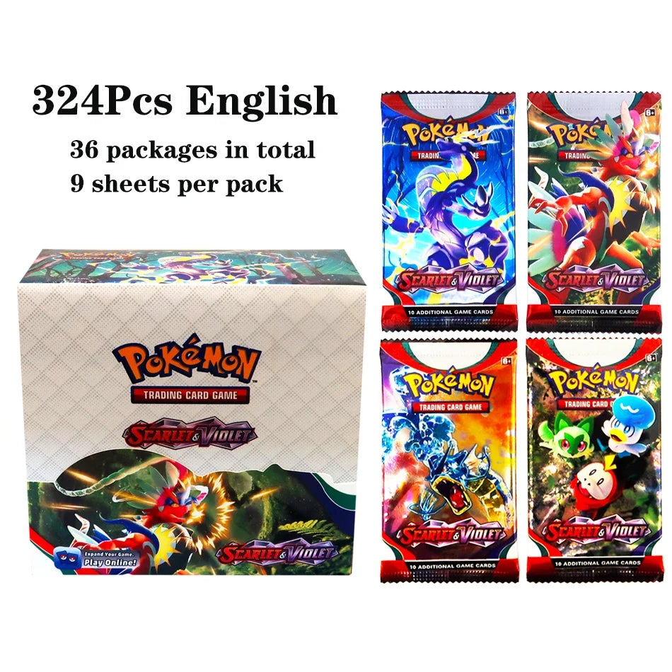 324pcs Pokemon TCG: Sword & Shield-Fusion Strike Booster Display Box (36 Packs) Board Game Card DESTINED RIVALS Stellar Crown - Smarsty