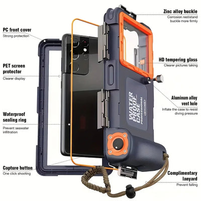 Smarsty Waterproof Phone Case With Lanyard For Underwater Use -