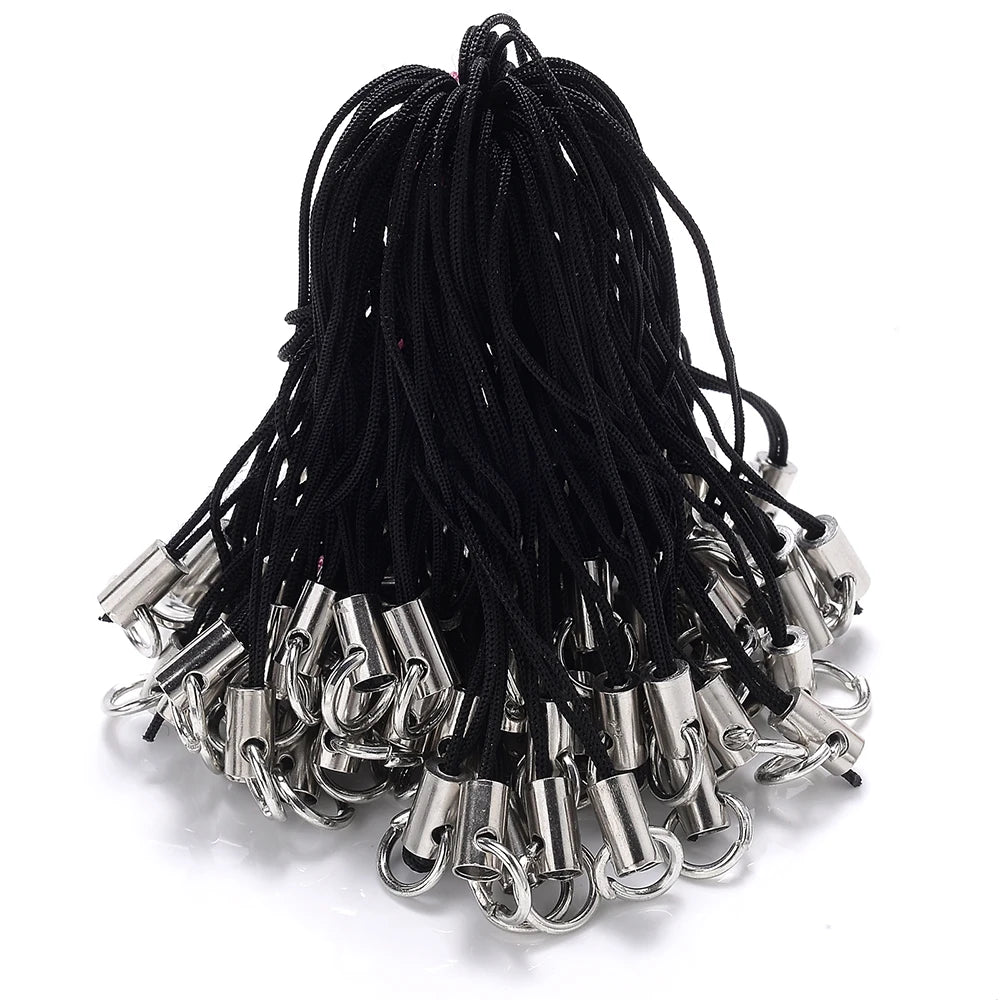 50pcs Mixed Color Lanyard Cord Pack With Jump Rings - Smarsty