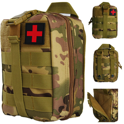 First Aid Bag Camping Tactical Medical Pouch EMT Emergency Survival Kit Hunting Outdoor Box Large Size 800D Nylon Bag Package by Smarsty
