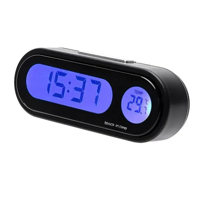 Car Dashboard Clock With Digital Thermometer And Display - Smarsty