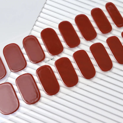 Long-Lasting Semi-Cured Gel Nail Stickers for Easy Application - Smarsty