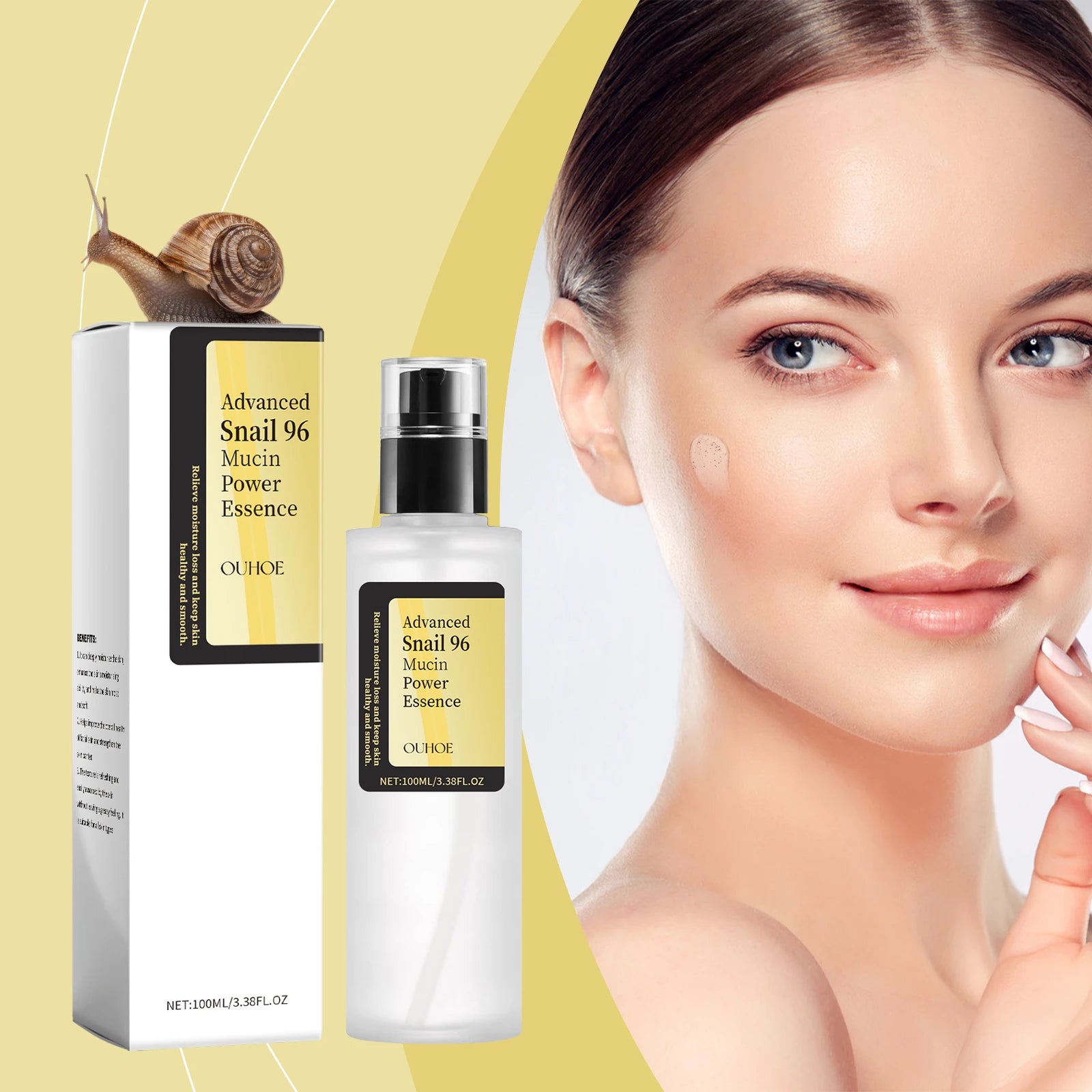 Advanced Snail Mucin Essence for Moisturizing and Firming - Smarsty