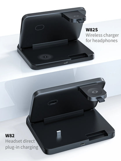 3 In 1 Wireless Charger Stand With Fast Charging Dock - Smarsty