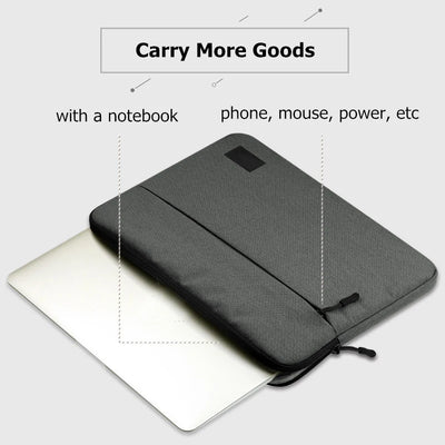 Waterproof Laptop Sleeve 11-16 Inches Case With Zipper - Smarsty