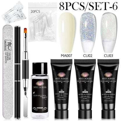Nail Extension Gel Polish Set for Stunning Manicures - Smarsty