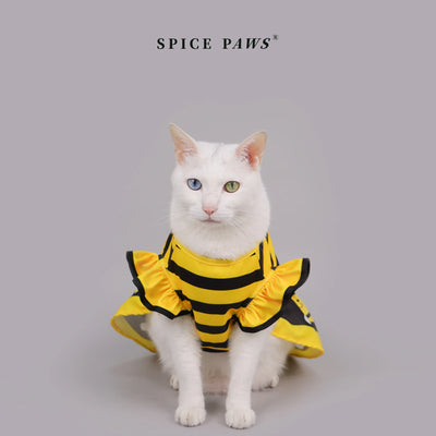 Cute Bee Dog Dress for Halloween and Parties - Smarsty