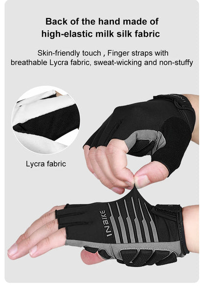 INBIKE Shockproof Gel Cycling Gloves Half Finger - Smarsty