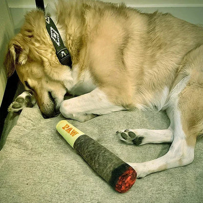 Funny Interactive Cigar Plush Squeaky Dog Toy - Smarsty