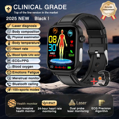 2025 Smart Watch with ECG PPG HRV Health Monitoring - Smarsty