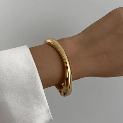 Vintage Hip Hop Metal Cuff Bangles for Women - Smarsty