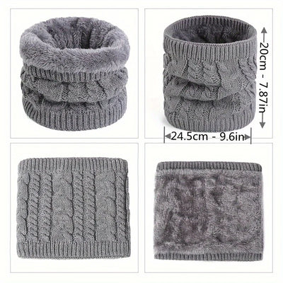 Fashion Polyester Fiber Neck Warm Scarf Suitable for Comfortable Winter Accessories for Men and Women in Cold Weather - Smarsty